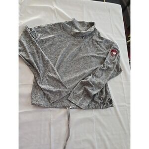 Canada Weather Gear Women's Size Large Grey Cowl Neck Cinched Waist Long‎ Sleeve